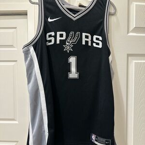 Nike Spurs Black Wembanyama Basketball Jersey